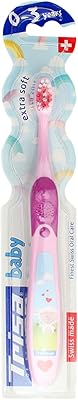 Brosse à dents tresa ultra douce pour enfants de 0 mois à 3