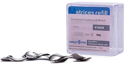 50pcs matrice métallique circonférentielle rechargeable de 50 μm (grande taille)