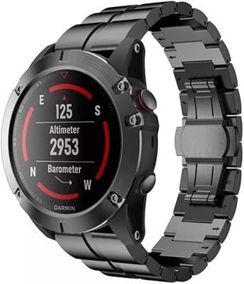 Bande en acier léger de luxe dado quick fit 26 mm pour garmin