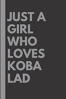 Juste une fille qui aime koba lad : carnet de notes ligné, cadeau