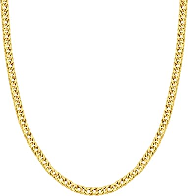 Chaîne en or cubain 21 carats, standard, or, sans pierres précieuses