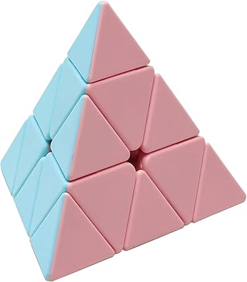 Speed ​​​​cube, cube magique éducatif en forme de pyramide de macarons sans autocollants