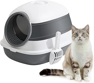 Bac à litière pour chat entièrement fermé newstyle, bac à litière pliable