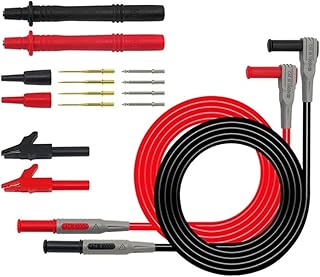Kit de fils de test pour multimètre numérique électronique, pinces crocodile remplaçables, kit