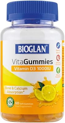 Supplément de vitamine d3 bioglan vita gummies | 60 gommes végétariennes aromatisées au citron | augmente la force osseuse et le système immunitaire. L'univers du discount accessible 24/7 sur Diaytar Sénégal