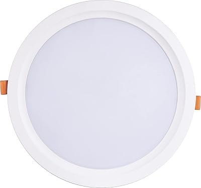 Plafonnier led circulaire 30w 225 x 35 mm avec corps blanc commutable