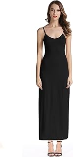 Robe longue pour femme à fines bretelles réglables