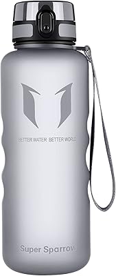 Bouteille d'eau de sport super sparrow capacité 15 l plastique tritan et polyester