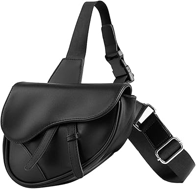 Sac à dos avec ceinture en cuir à longue sangle pour hommes