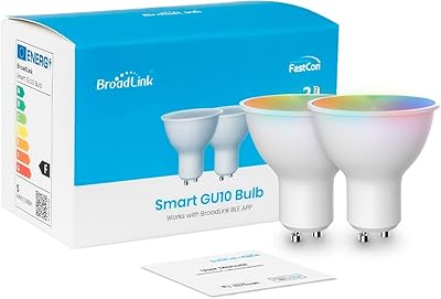 Ampoule bluetooth intelligente broadlink lb4gu10, changement de couleur avec synchronisation musicale, gu10/4,5 w/350