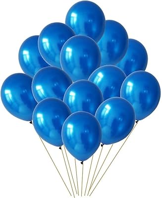 Ballons métalliques bleus highland 50pcs d'anniversaire pour anniversaire-fête de naissance-fête décorations sur le thème