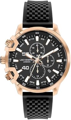 Montre multifonction à cadran noir pour homme - lc07470.451, noir, bracelet