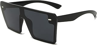 Lunettes de soleil carrées plates et sans monture pour hommes et femmes vl9517