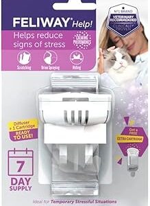 Ensemble diffuseur et diffuseur d'air de recharge feliway help 7 jours, blanc. Diaytar : Votre shopping, nos meilleurs prix