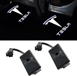 Éclairage de voiture eastfly tesla modèle 3/s/x/y avec projecteur de logo de voiture