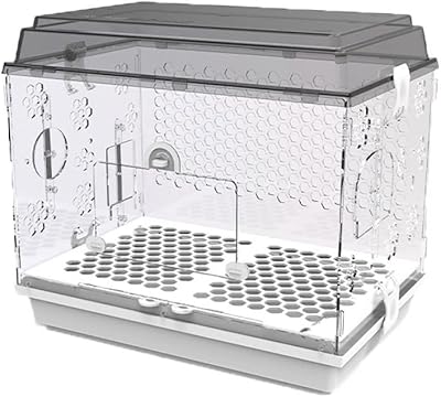 Grande cage à oiseaux en acrylique pour oiseaux, cage à oiseaux portable d'extérieur
