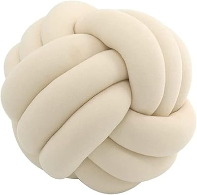 Oreiller boule à nœud rond en velours super doux bayter, oreiller noué