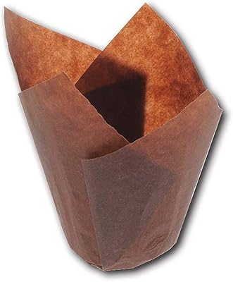 Moules à pâtisserie tulipes festives en éventail, taille 50x95 mm, paquet de 15