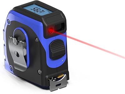 Mètre à ruban numérique laser rechargeable koiss k4tm, ruban à mesurer numérique 2