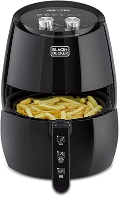 Friteuse à air manuelle convection rapide black & decker 45 l