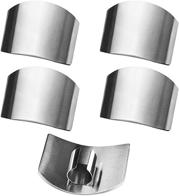 Lot de 5 protège-doigts en acier inoxydable surestone pour couper couper les légumes