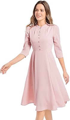 Haokeke robe de luxe pour femme robes d'hiver pour femme elegant palace, rose