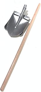 Pelle en aluminium à long manche helan avec tige en bois poli