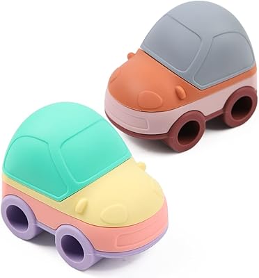 Baby fidget toy 4 blocs d'activité empilables en voiture jouets