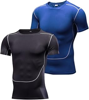 T-shirts de sport pour hommes, course à pied, basket-ball, manches courtes, serrés, sport
