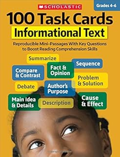 100 fiches de tâches : texte informatif : mini-passages reproductibles avec des questions
