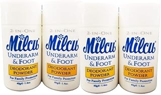 Déodorant en poudre pour aisselles et pieds milcu 40 g par bouteille, paquet