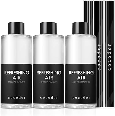 Diffuseur d'huile rouge rechargeable cocodor/air frais/6,7 oz (200 ml)/paquet de 3/aromathérapie, parfum d'ambiance