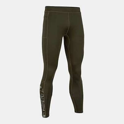 Legging long pour homme elite v, taille xl, kaki