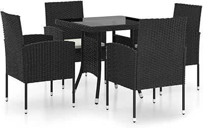 Ensemble de salle à manger de jardin vedaxel, composé de 5 pièces, meubles