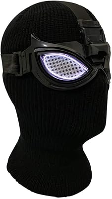 Masque de super-héros de noël haho, lunettes, couvre-chef, costume de super-héros peter parker