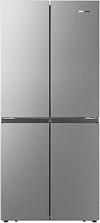 Réfrigérateur hisense avec porte latérale et congélateur 432 litres argent