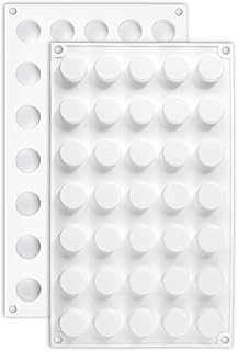Yuniverse lot de 2 moules à bonbons cavité cylindrique-mini colonne ronde en silicone