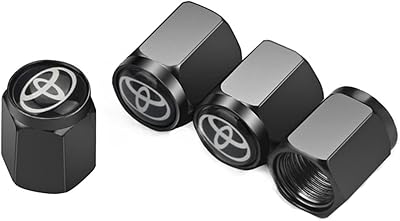 Bouchons de valve de pneu pour toyota, bouchons de valve de roue anti-poussière