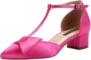 Chaussures confortables à talons bas et épais pour femmes, avec bout pointu