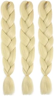 3 paquets d'extensions de cheveux de tresses africaines au crochet extensions tressage
