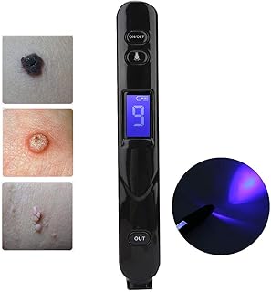 Stylo d'élimination des acrochordons avec 9 niveaux de puissance et lumière bleue, stylo