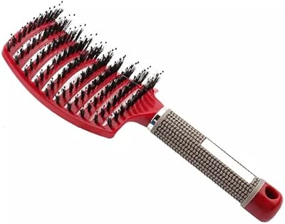 Brosse démêlante scarlett gloss pour lisser et lisser les cheveux avec des poils