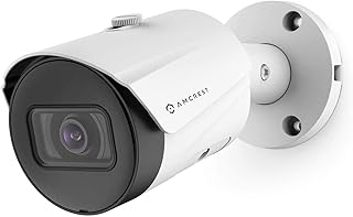 Caméra de sécurité extérieure amcrest ultra hd 5mp poe 2592 x 1944p, étanche