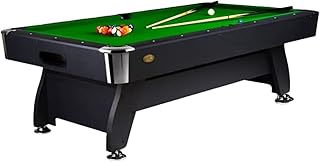 Table de billard de 8 pieds, tapis vert avec tennis de table