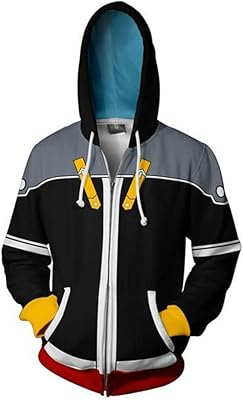 Sweat à capuche puuuk pour hommes kingdom hearts 3d costume d'anime
