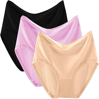 Culottes en modal pour femmes, slips taille haute confortables, paquet de 3