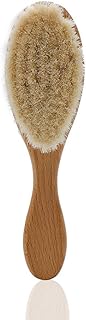 Brosse à cheveux pour enfants avec manche en bois, brosse à tête d'huile