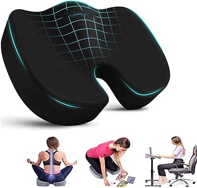 Coussin de siège de chaise de bureau coussin de dossier antidérapant en mousse