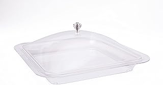 Plateau carré taliona avec couvercle 35 cm, transparent, tl0113528