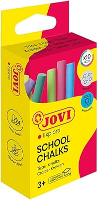 Jovi 152691 - craie de couleur de classe, couleurs assorties - ensemble